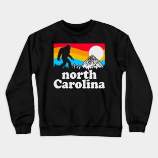 North Carolina Bigfoot, Sasquatch National Park Carolina Mountains Sasquatch Yeti Crewneck Sweatshirt